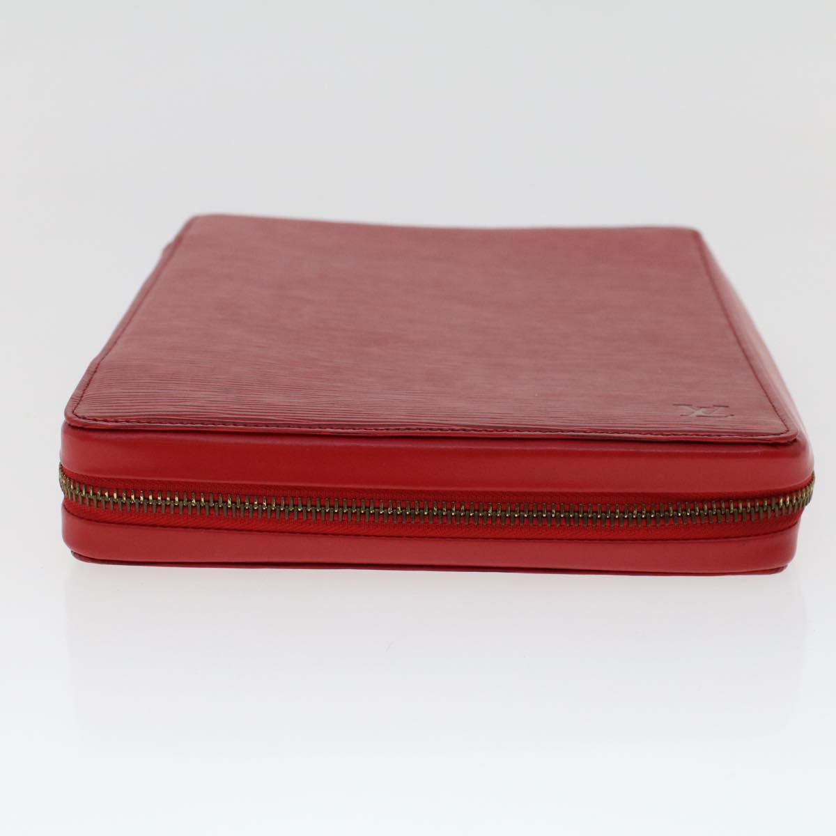 Louis Vuitton Pochette Red Leather Clutch Bag