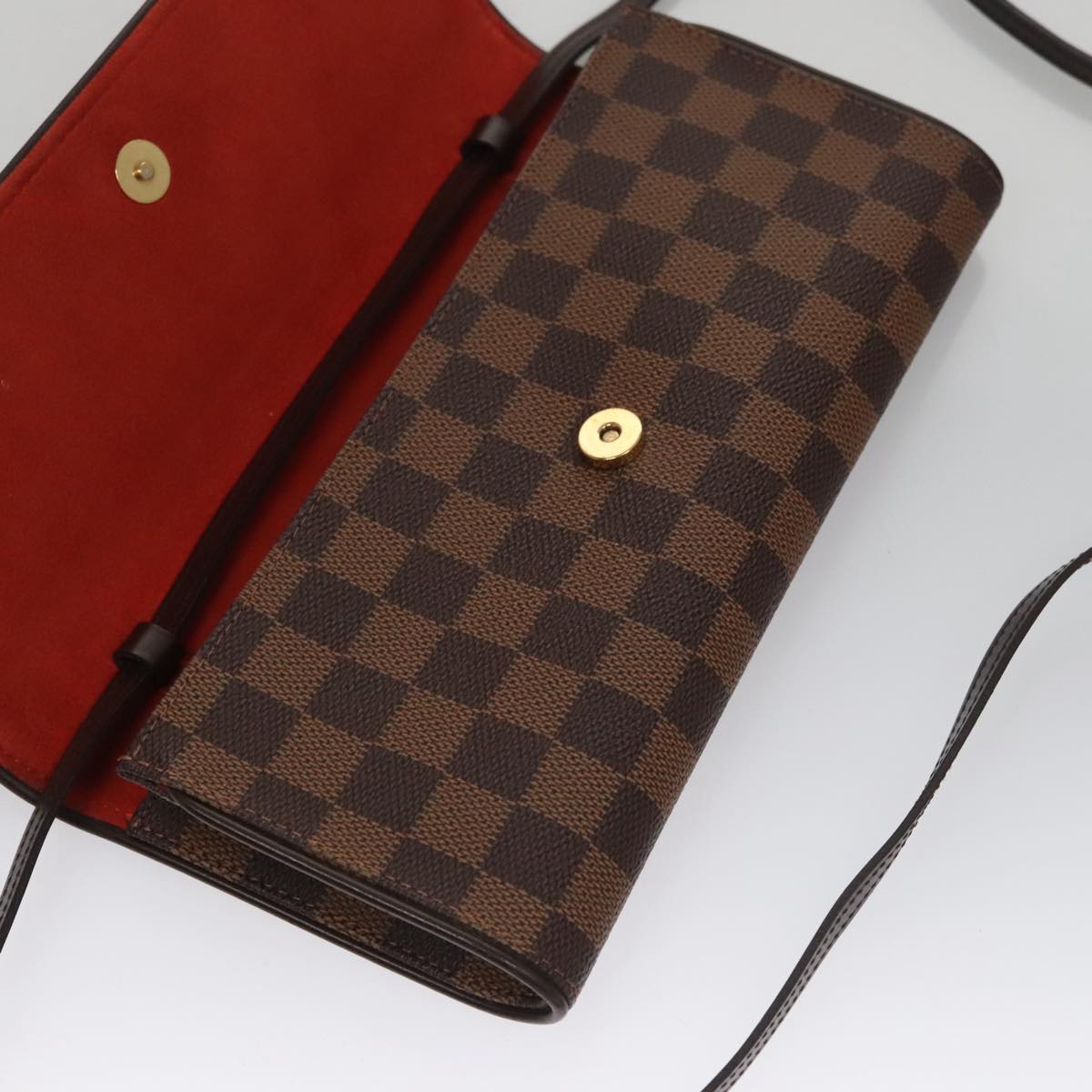 Louis Vuitton Twin Brown Canvas Shoulder Bag