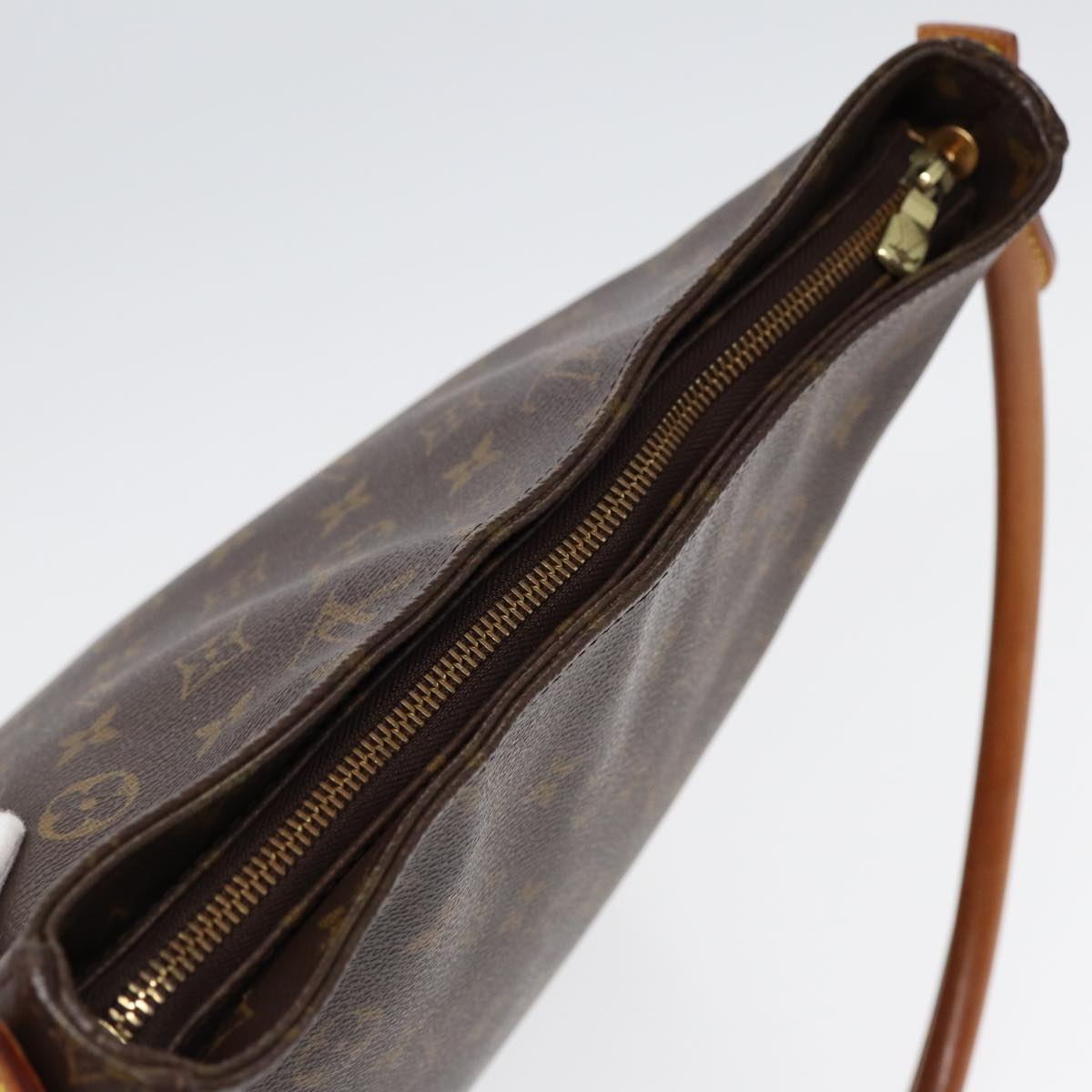 Louis Vuitton Looping Gm Brown Canvas Shoulder Bag
