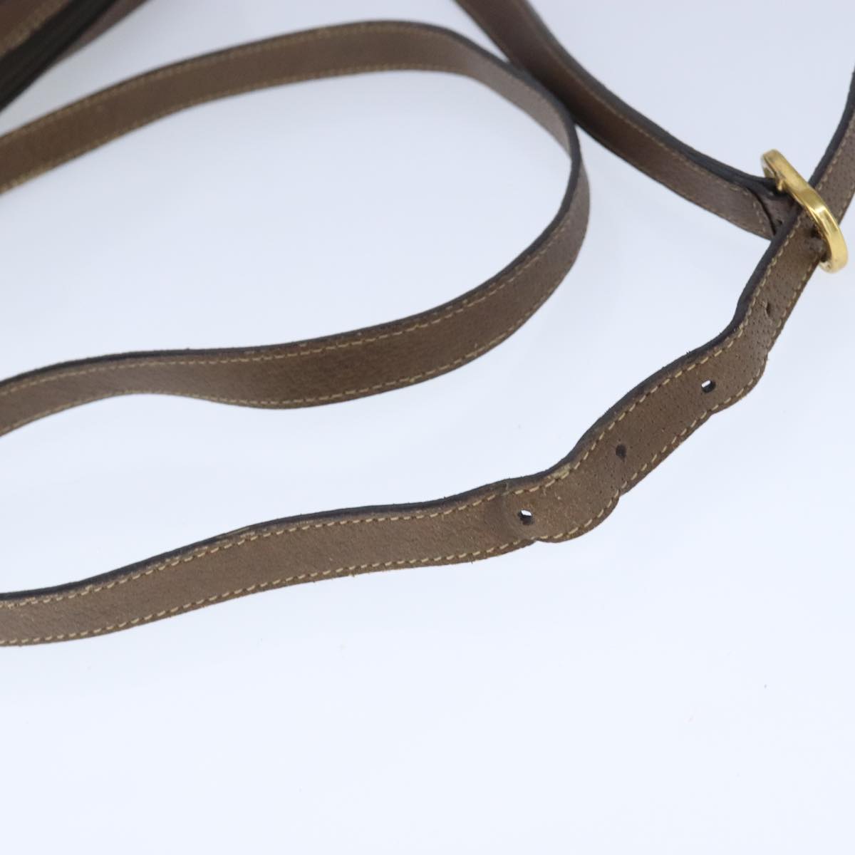 Gucci Sherry Beige Canvas Shoulder Bag