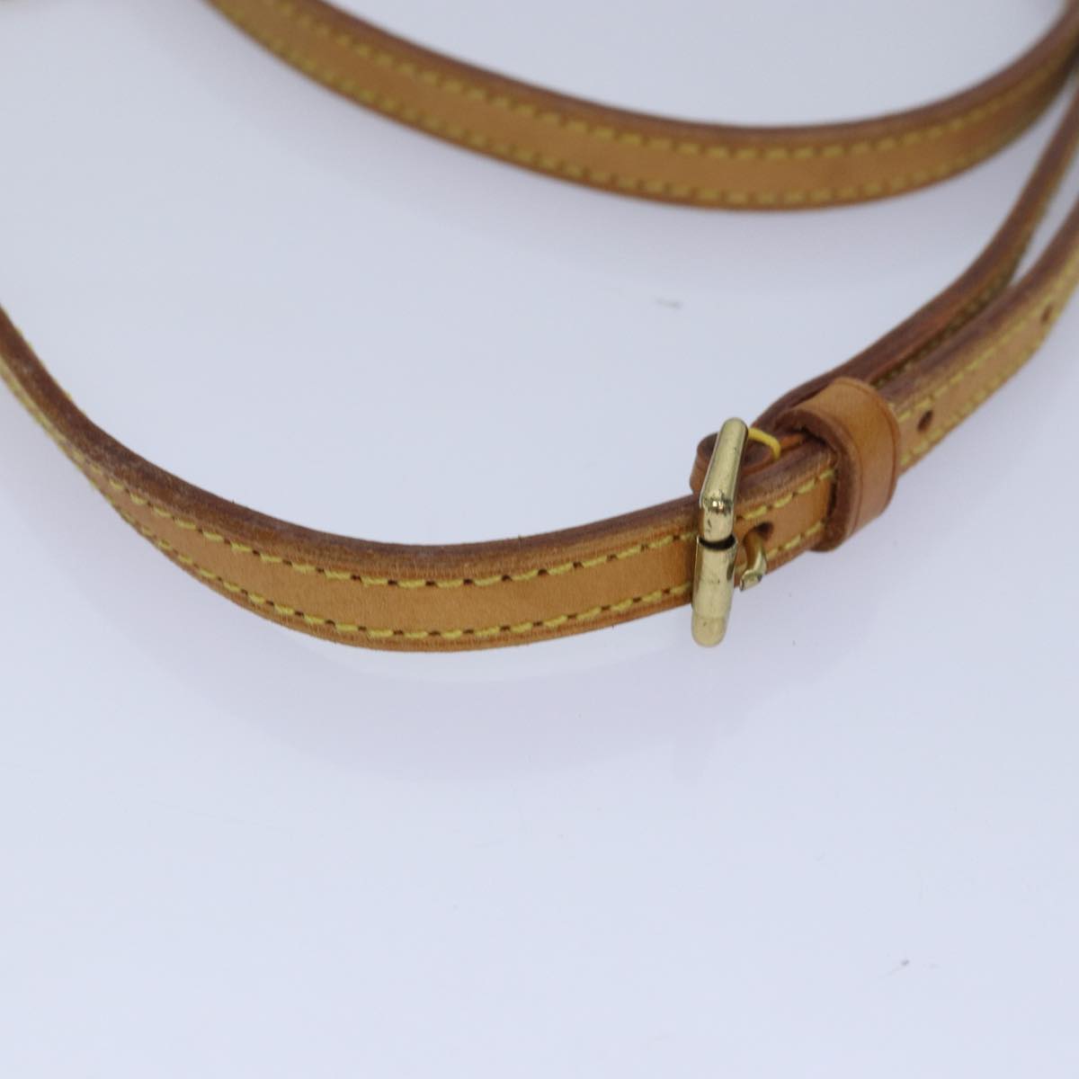 Louis Vuitton Shoulder Strap Beige Leather Bag Jewelry