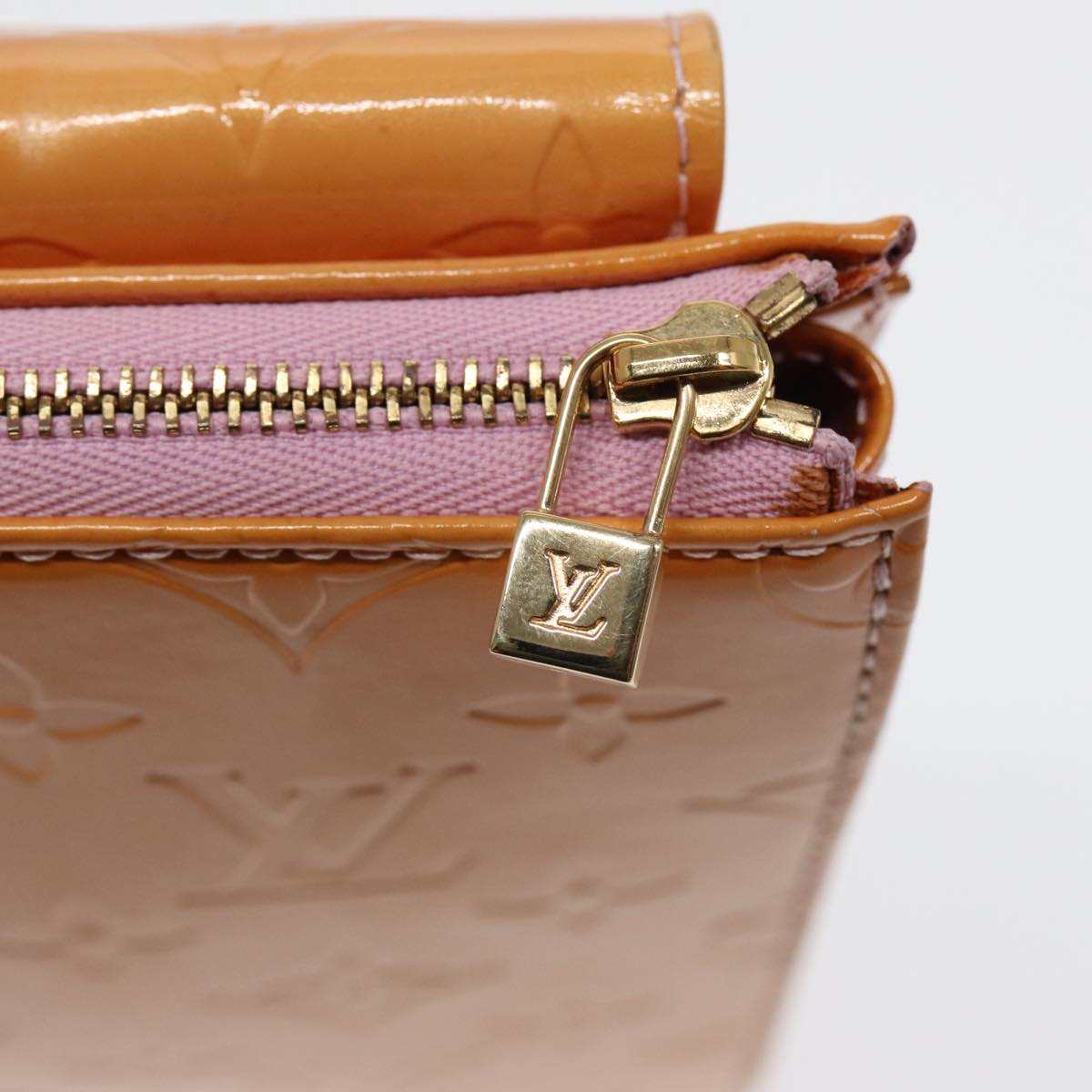 Louis Vuitton Mott Beige Patent Leather Shoulder Bag