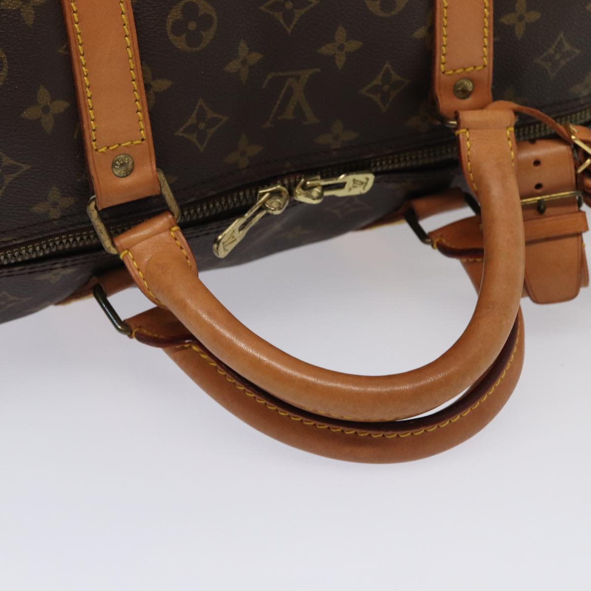 Louis Vuitton Keepall 60 Brown Canvas Travel Bag