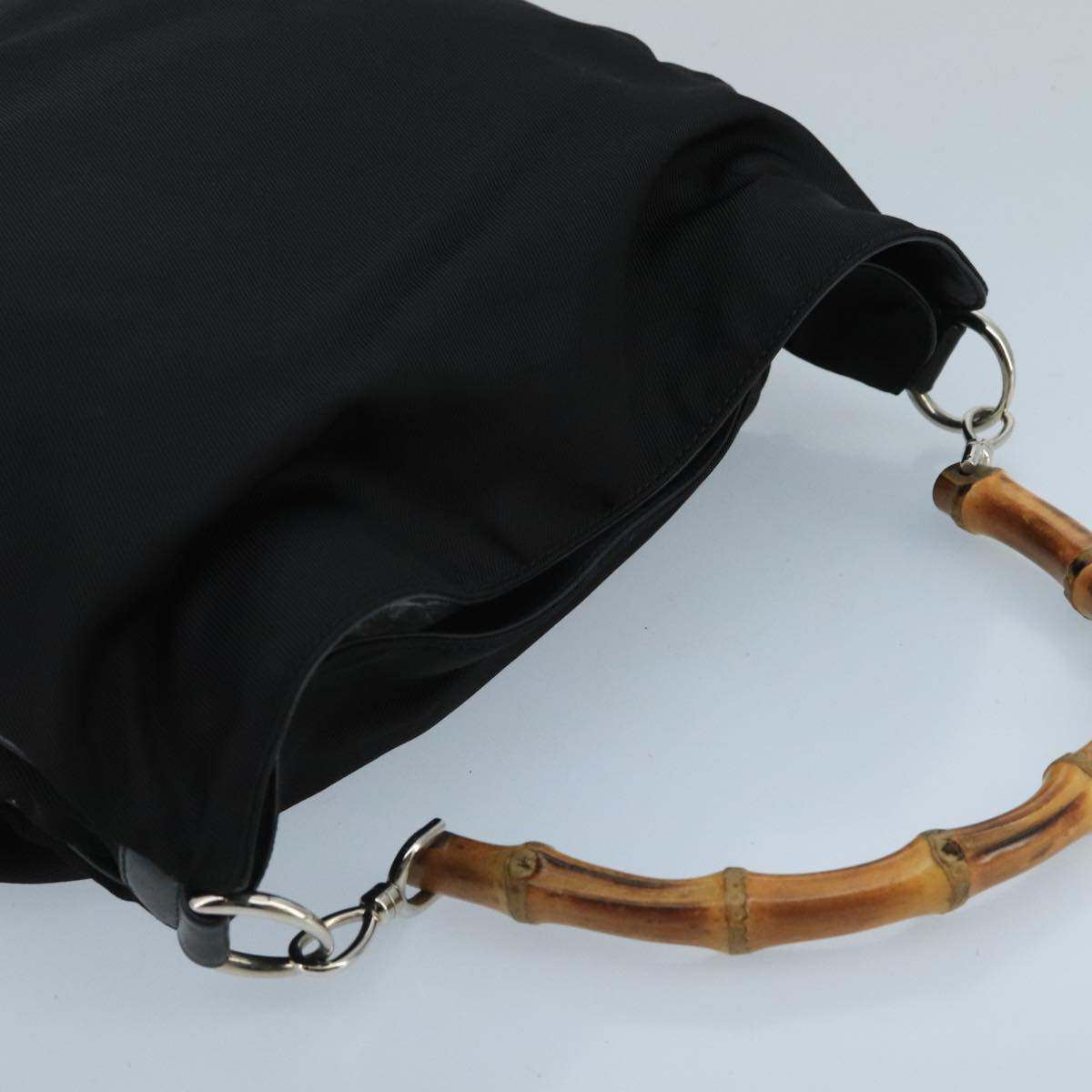 Gucci Bamboo Black Synthetic Handbag