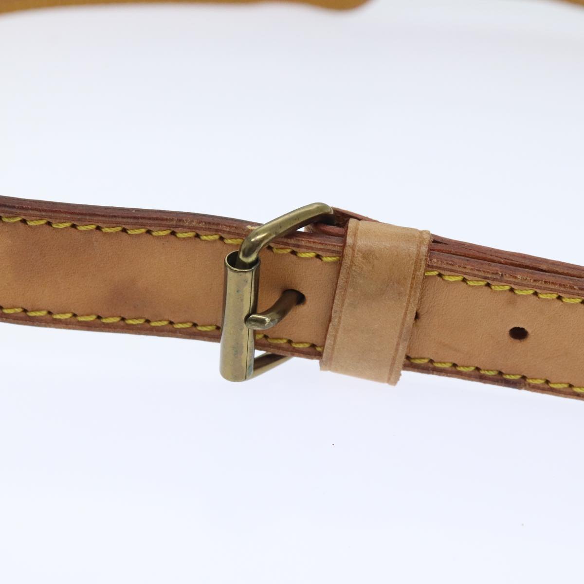 Louis Vuitton Shoulder Strap Beige Leather Bag Jewelry