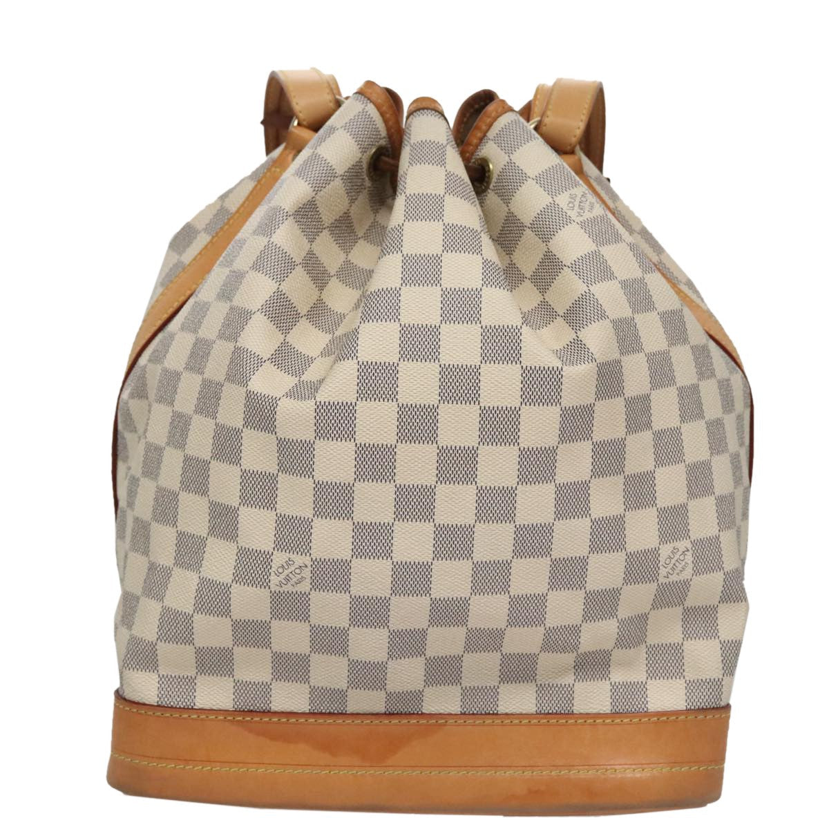 Louis Vuitton Noe White Canvas Shoulder Bag