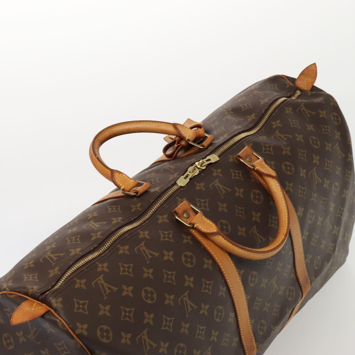 Louis Vuitton Keepall 60 Brown Canvas Travel Bag