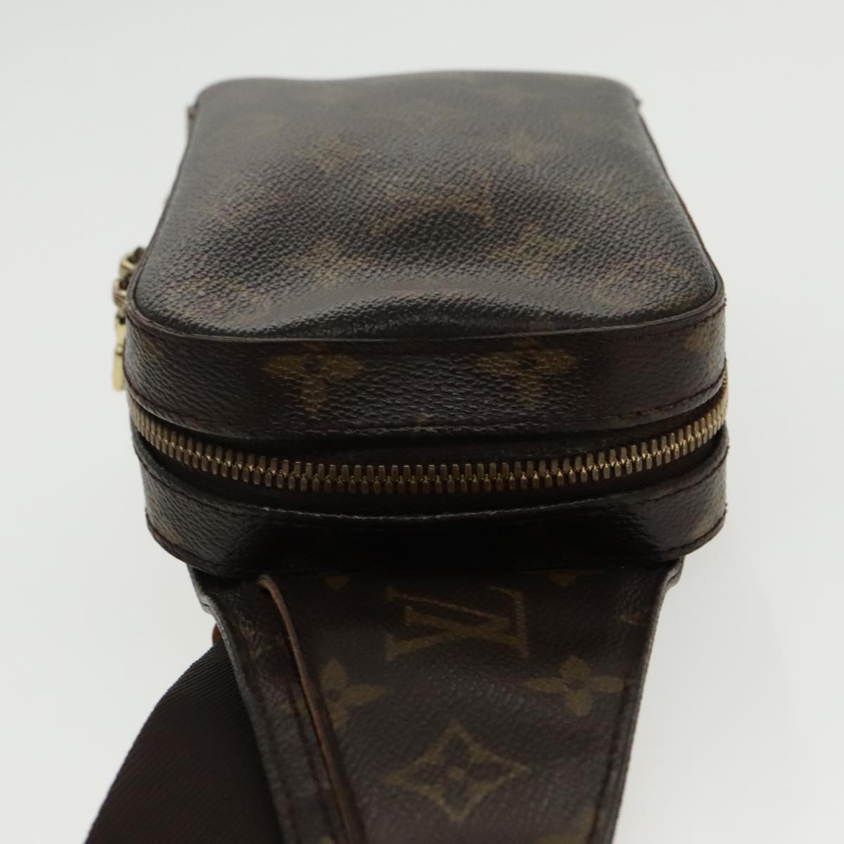 Louis Vuitton Geronimos Brown Canvas Shoulder Bag
