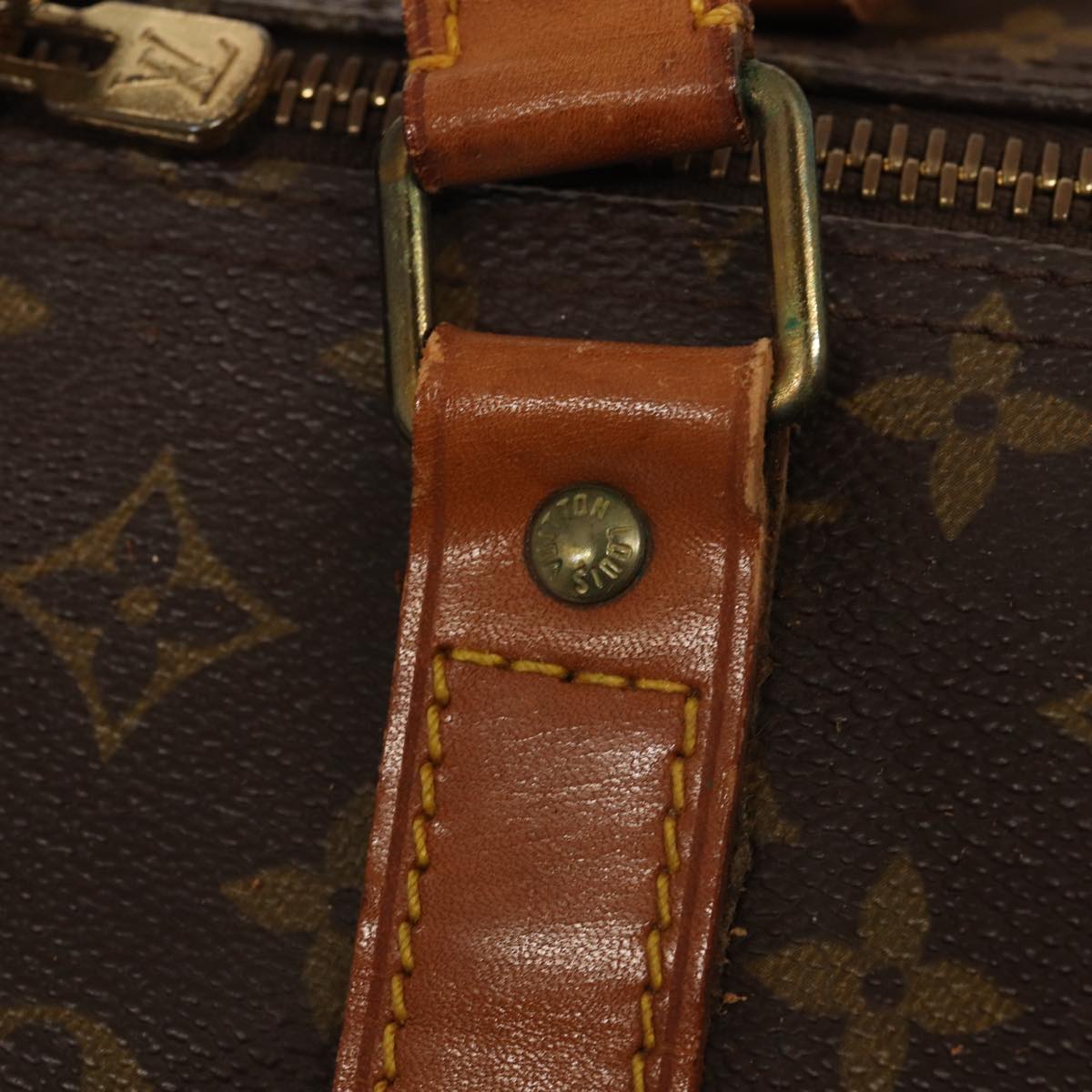 Louis Vuitton Keepall 60 Brown Canvas Travel Bag