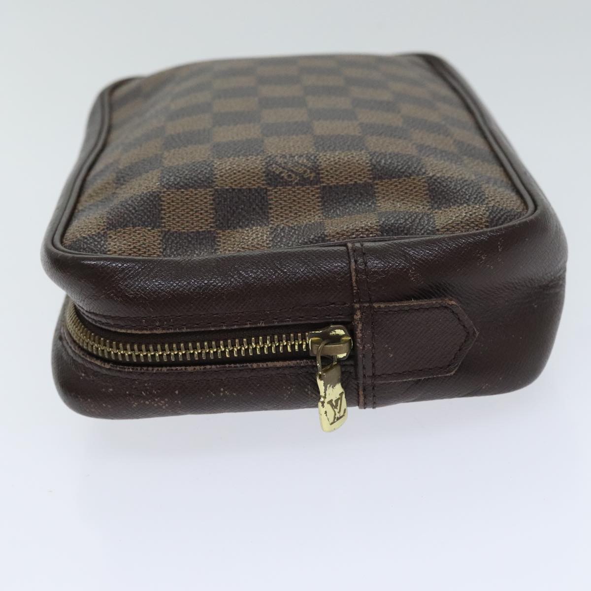 Louis Vuitton Trousse Toilette 28 Brown Canvas Clutch Bag