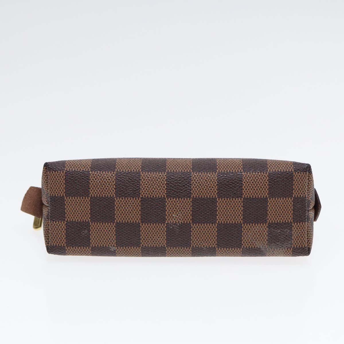 Louis Vuitton Trousse A Maquillage Brush Brown Canvas Clutch Bag