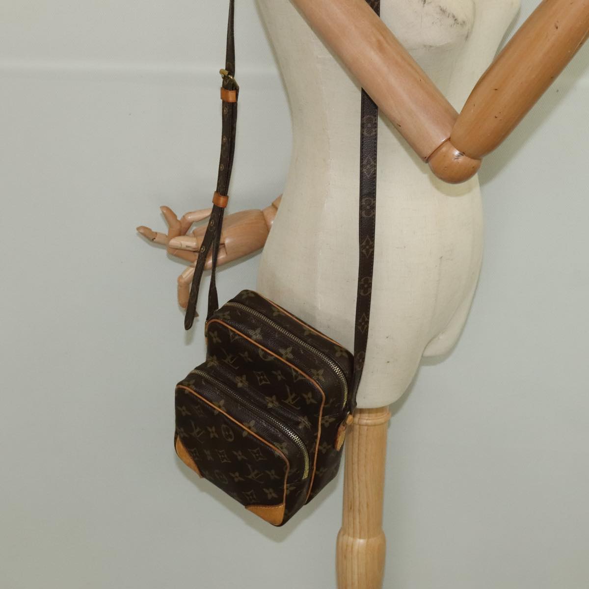 Louis Vuitton Amazon Brown Canvas Shoulder Bag