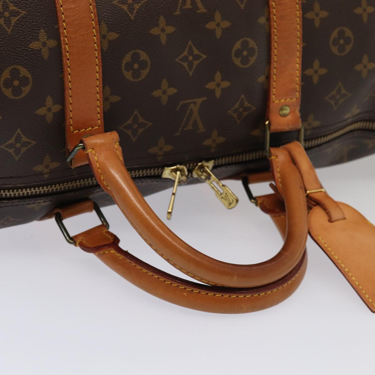 Louis Vuitton Keepall 60 Brown Canvas Travel Bag