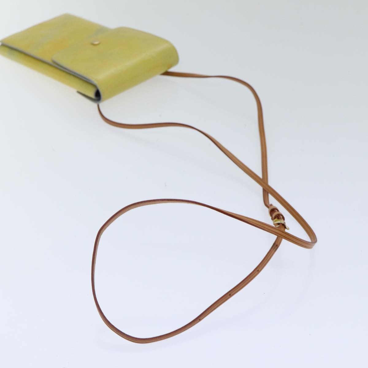 Louis Vuitton Walker Yellow Patent Leather Clutch Bag
