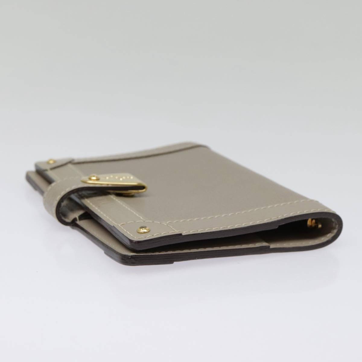 Louis Vuitton Agenda Cover Grey Leather Wallet