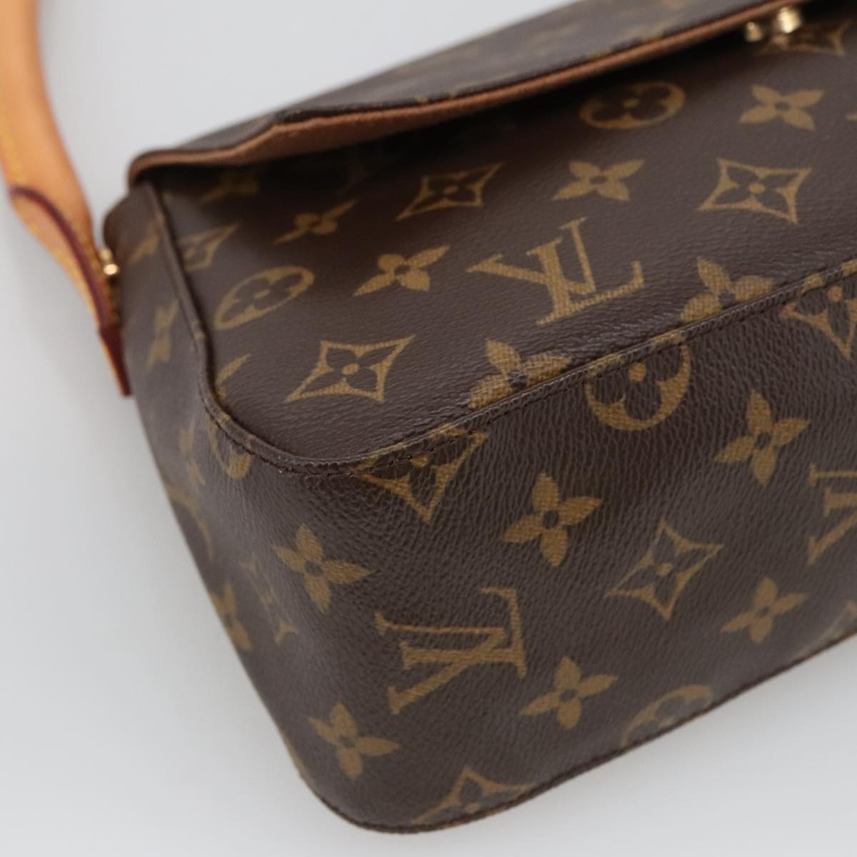 Louis Vuitton Mini Looping Brown Canvas Shoulder Bag