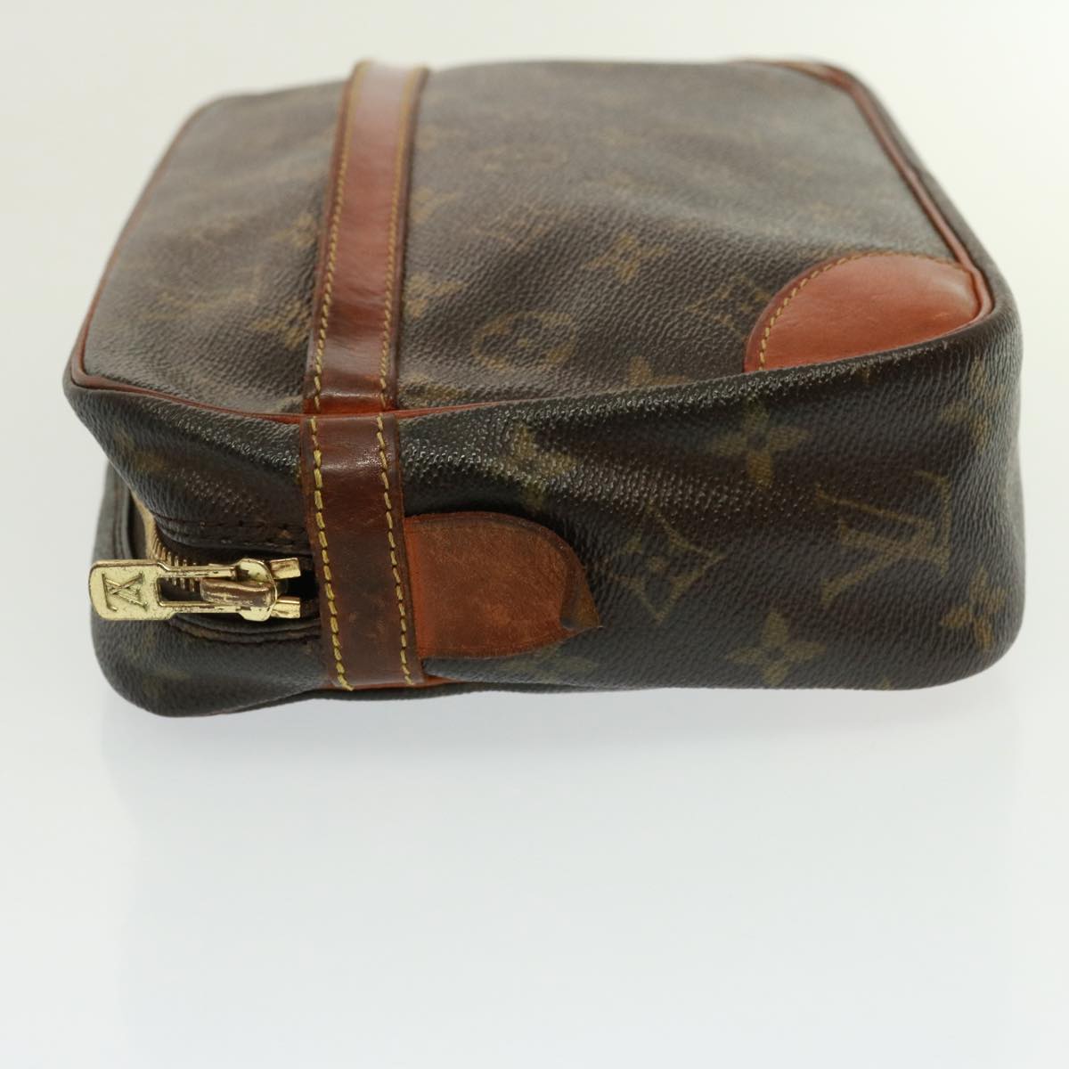 Louis Vuitton Compiegne 28 Brown Canvas Clutch Bag