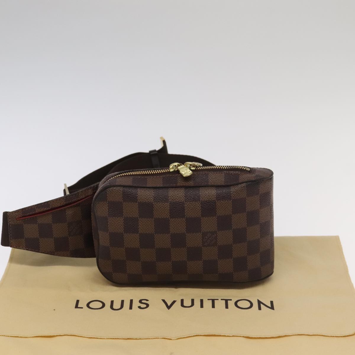 Louis Vuitton Geronimos Brown Canvas Shoulder Bag