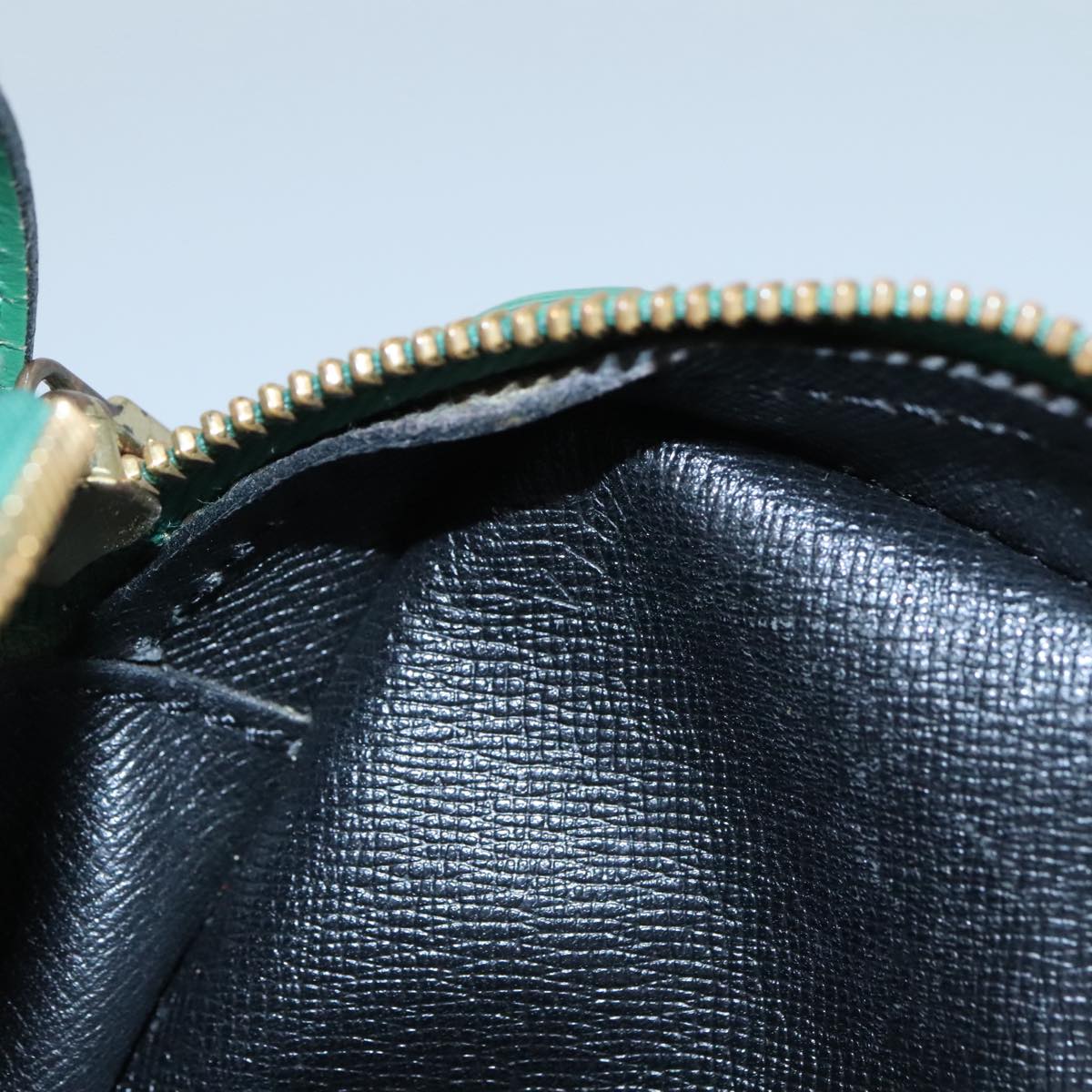 Louis Vuitton Jeune Fille Green Leather Shoulder Bag