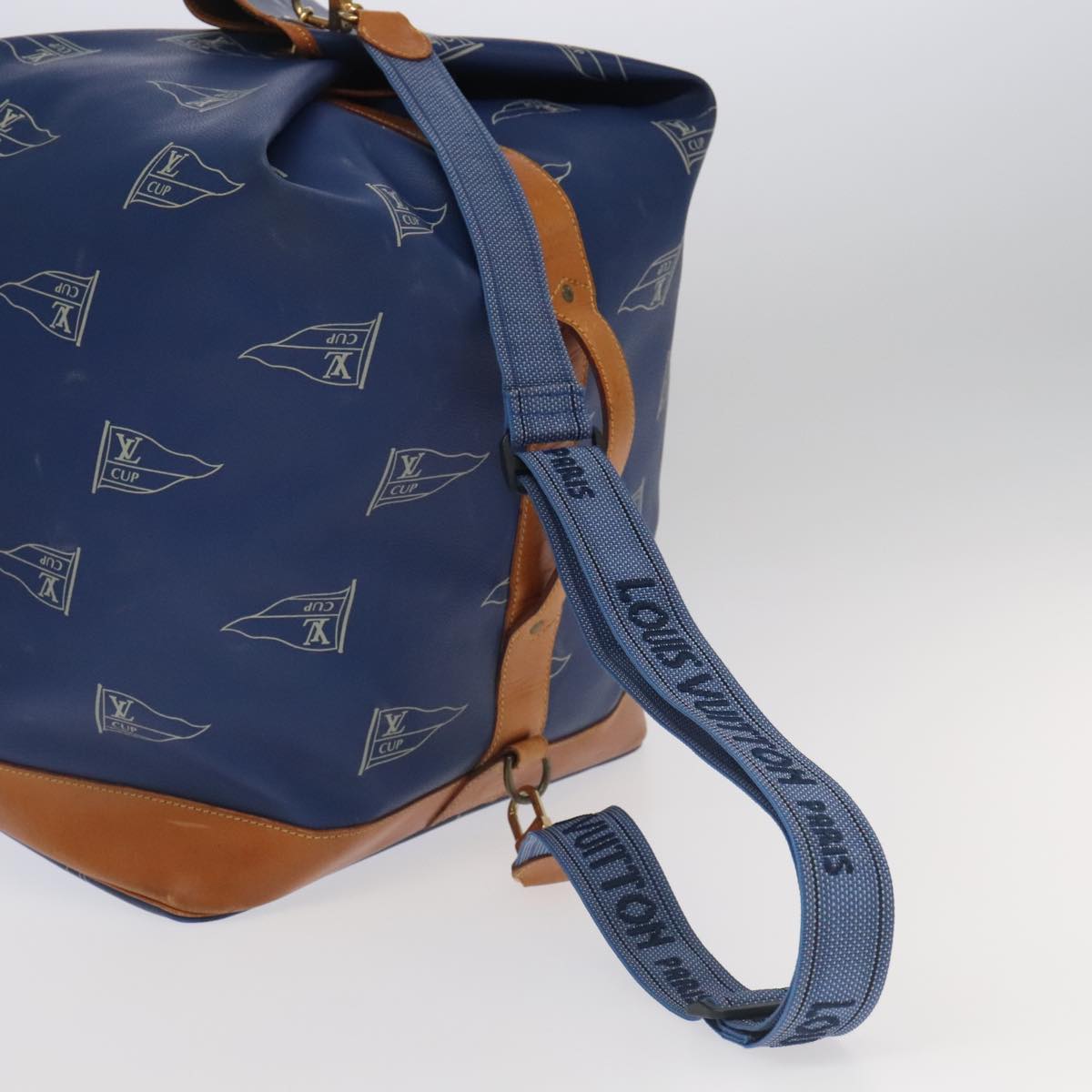 Louis Vuitton Marin Blue Canvas Shoulder Bag