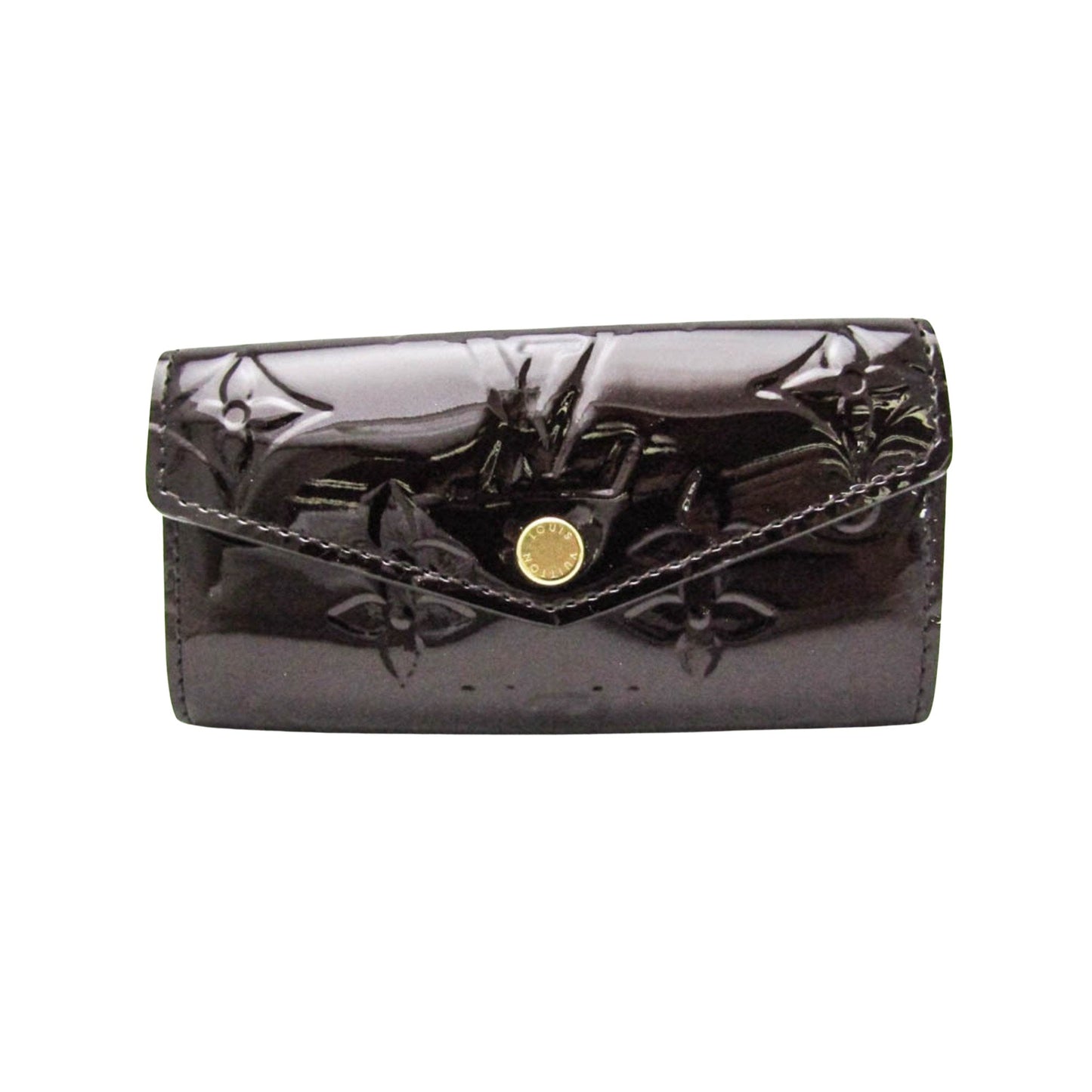 Louis Vuitton Multiclés 4 Brown Patent Leather Wallet ()