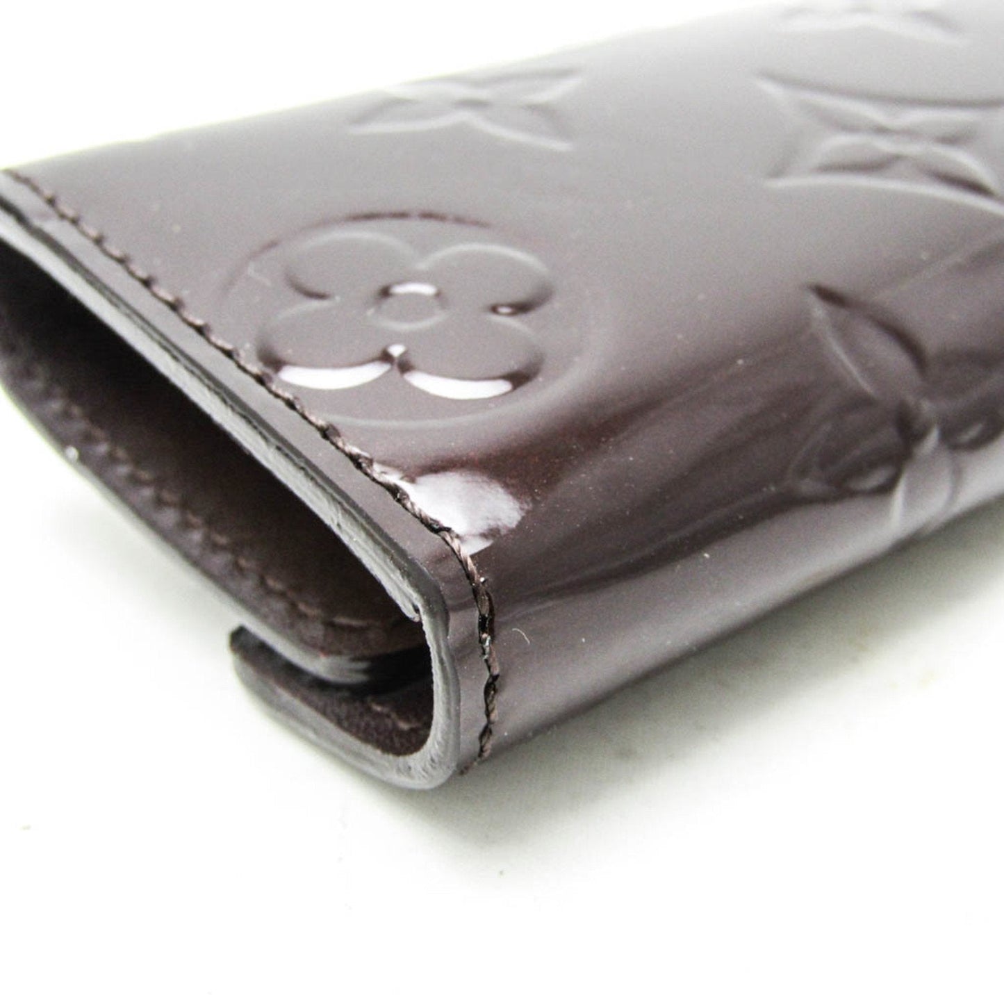 Louis Vuitton Multiclés 4 Brown Patent Leather Wallet