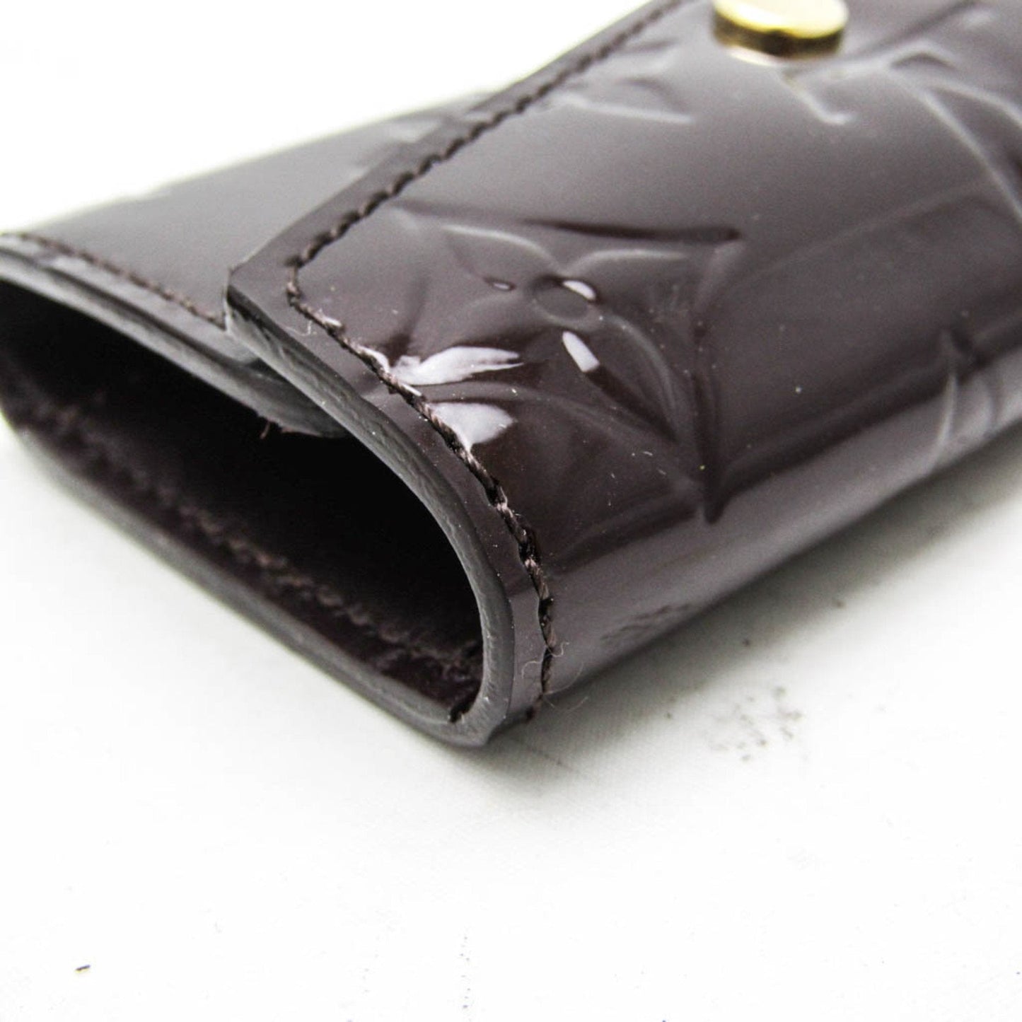 Louis Vuitton Multiclés 4 Brown Patent Leather Wallet