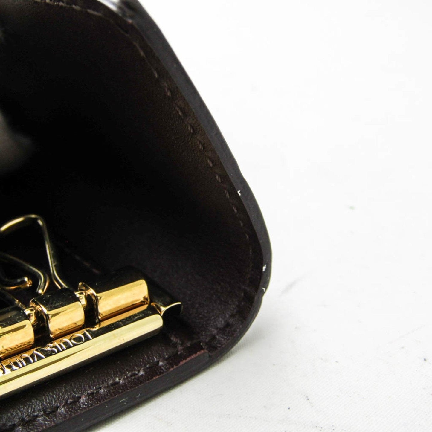 Louis Vuitton Multiclés 4 Brown Patent Leather Wallet