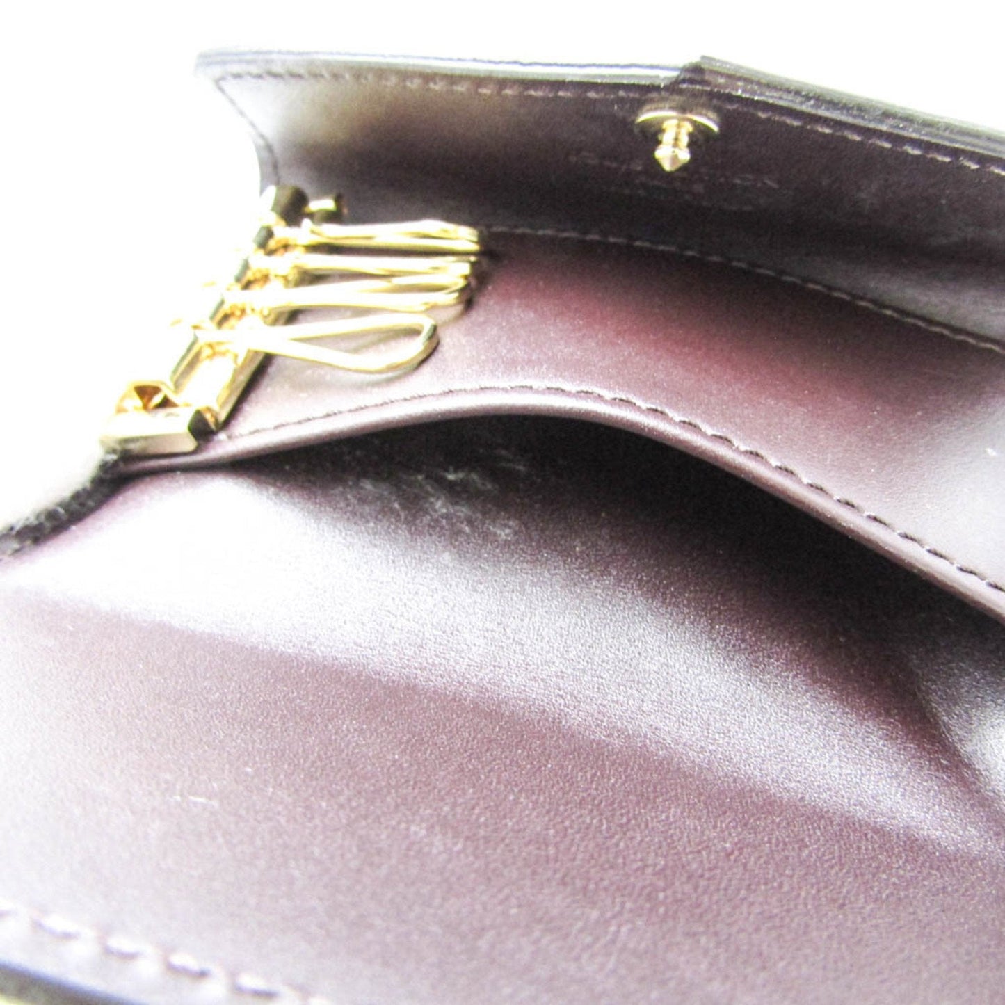 Louis Vuitton Multiclés 4 Brown Patent Leather Wallet