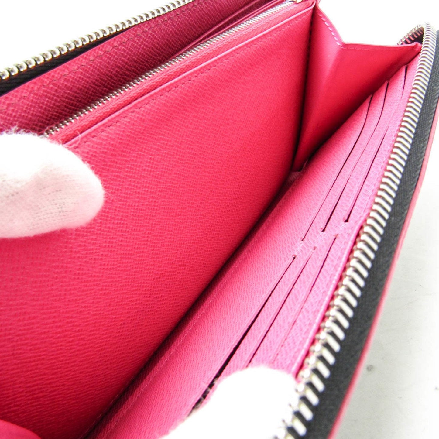 Louis Vuitton Zippy Wallet Pink Leather Wallet