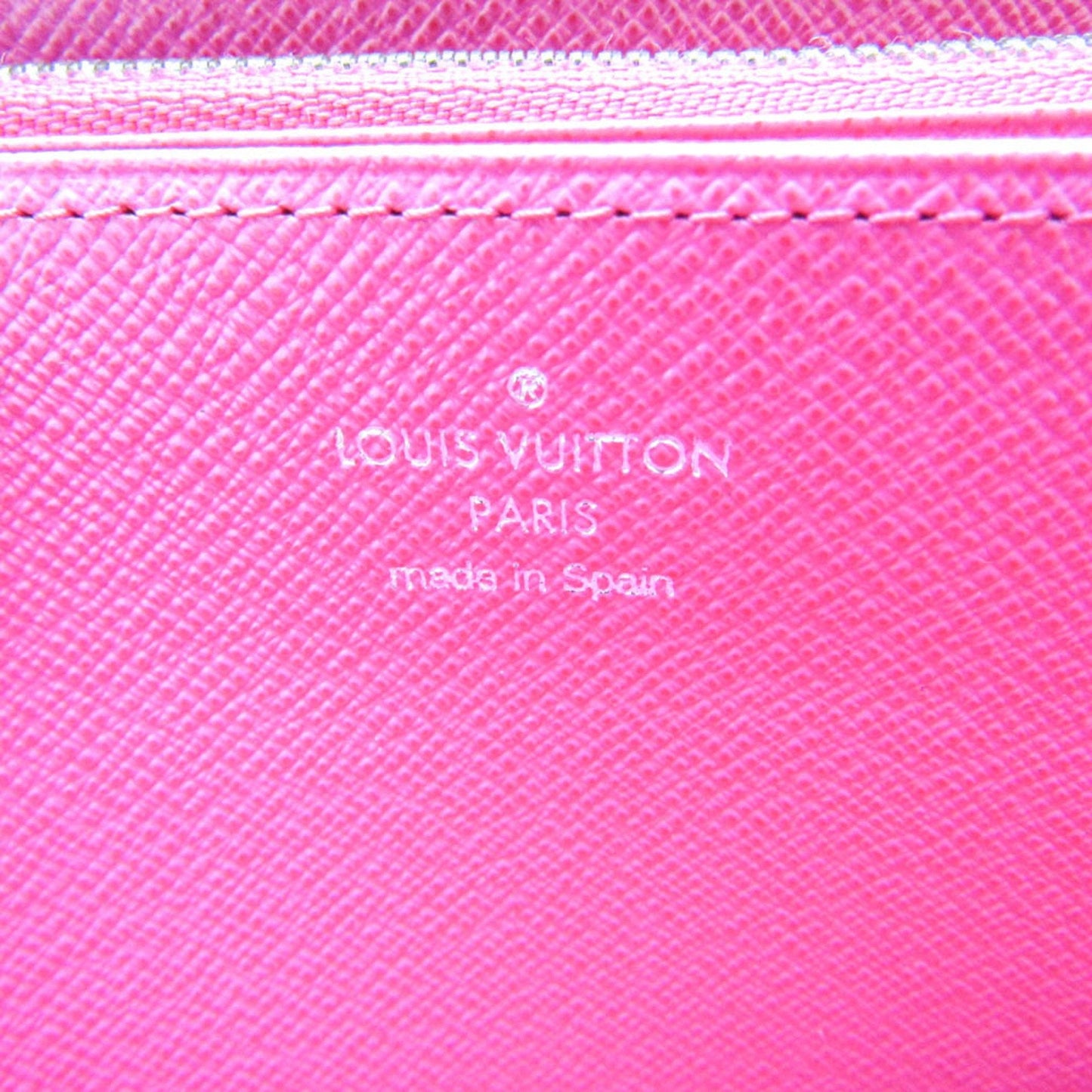 Louis Vuitton Zippy Wallet Pink Leather Wallet