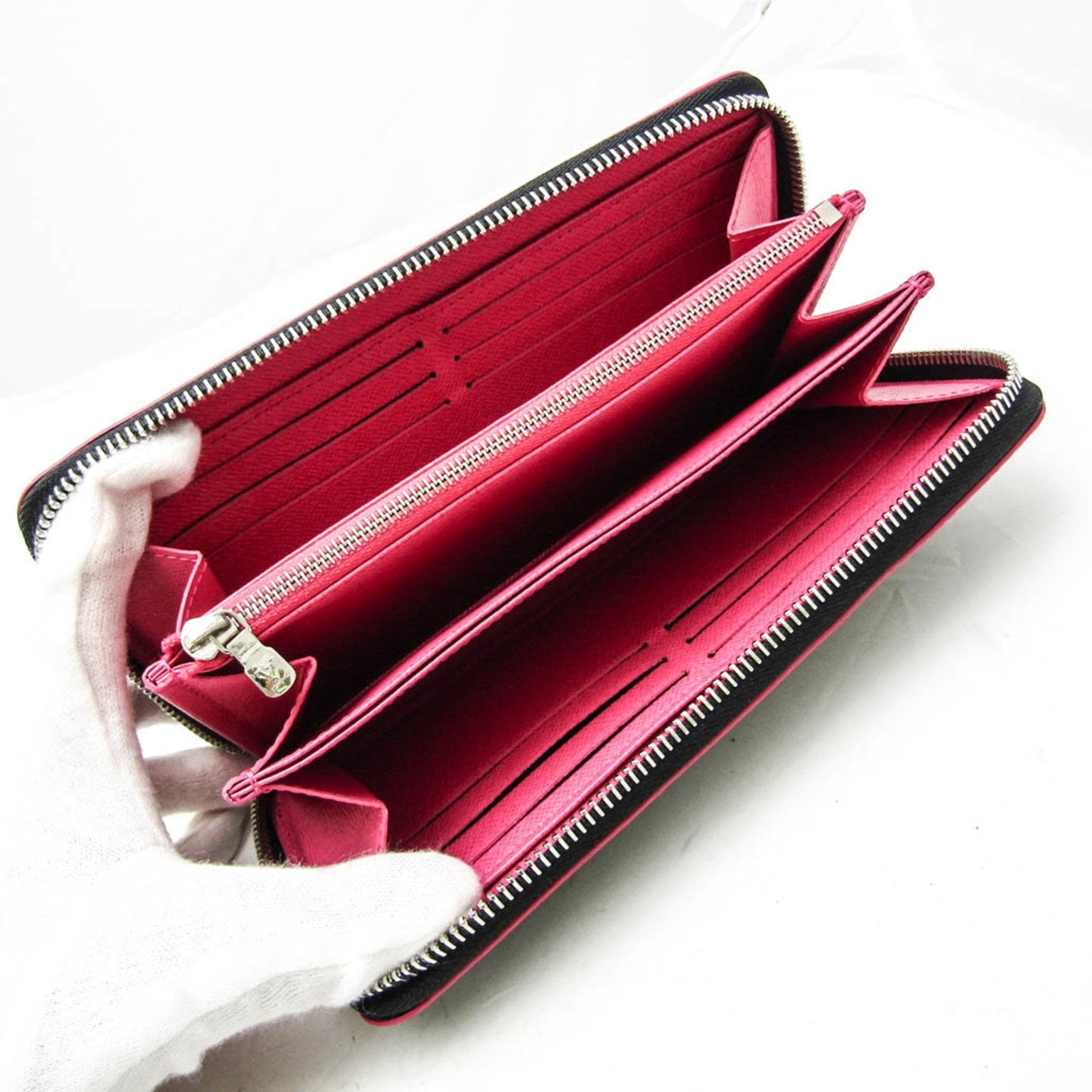Louis Vuitton Zippy Wallet Pink Leather Wallet