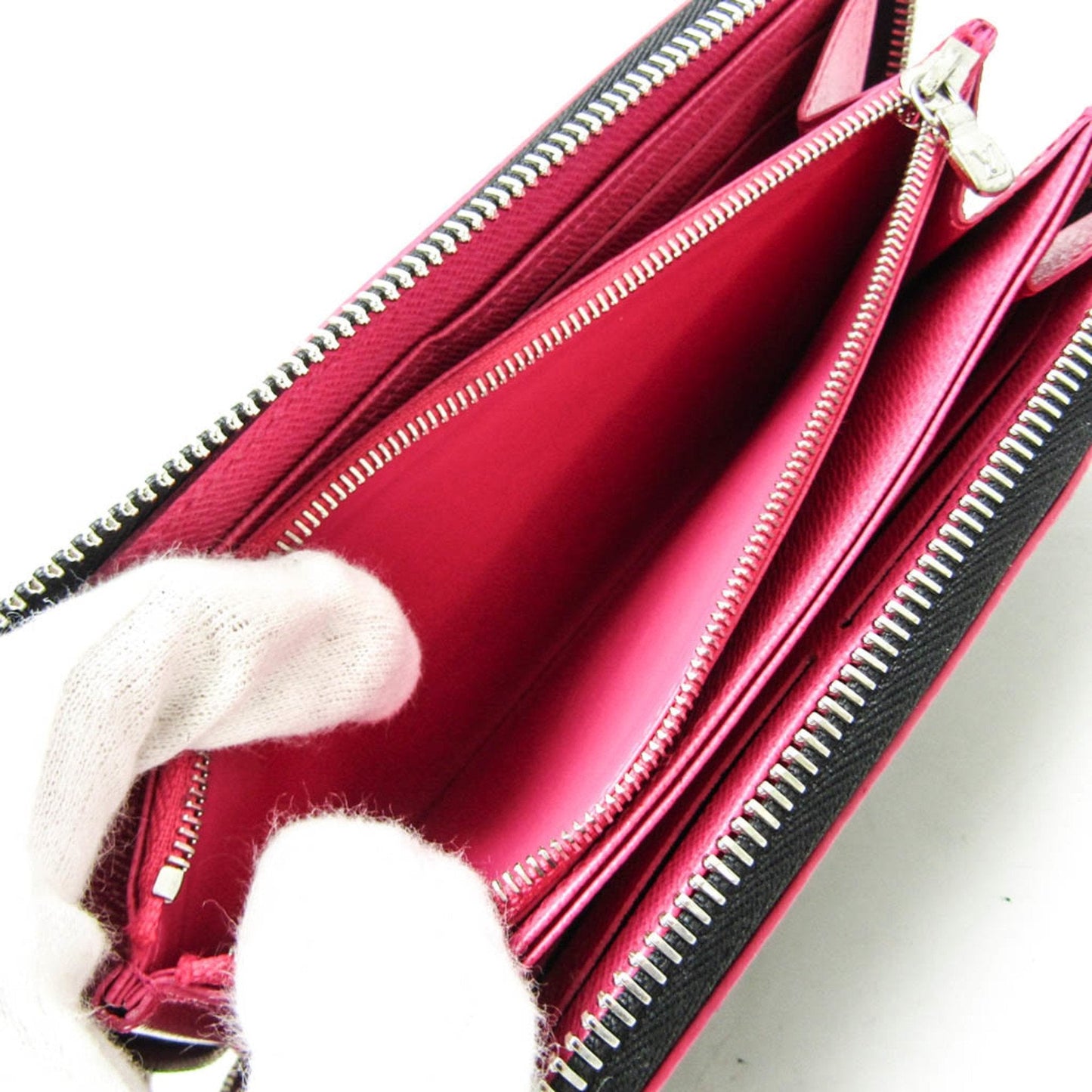 Louis Vuitton Zippy Wallet Pink Leather Wallet