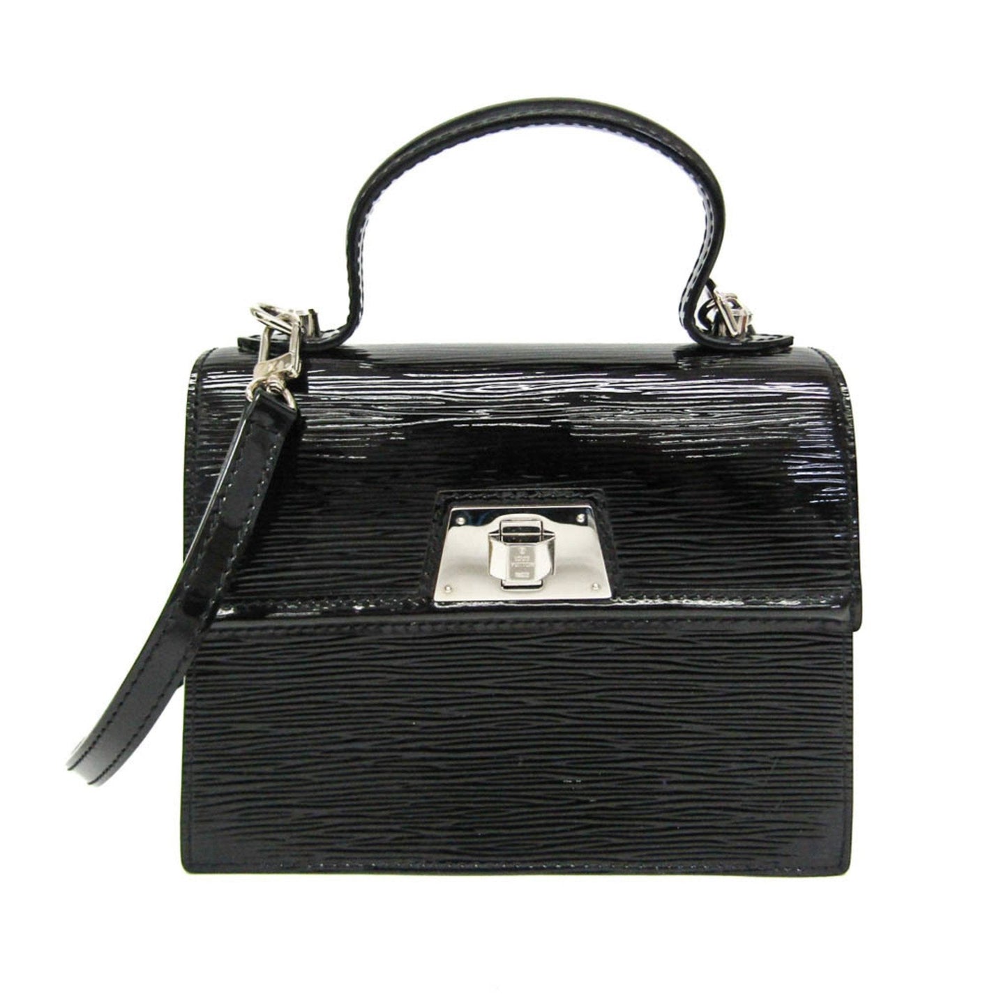 Louis Vuitton Sevigne Black Leather Shoulder Bag ()