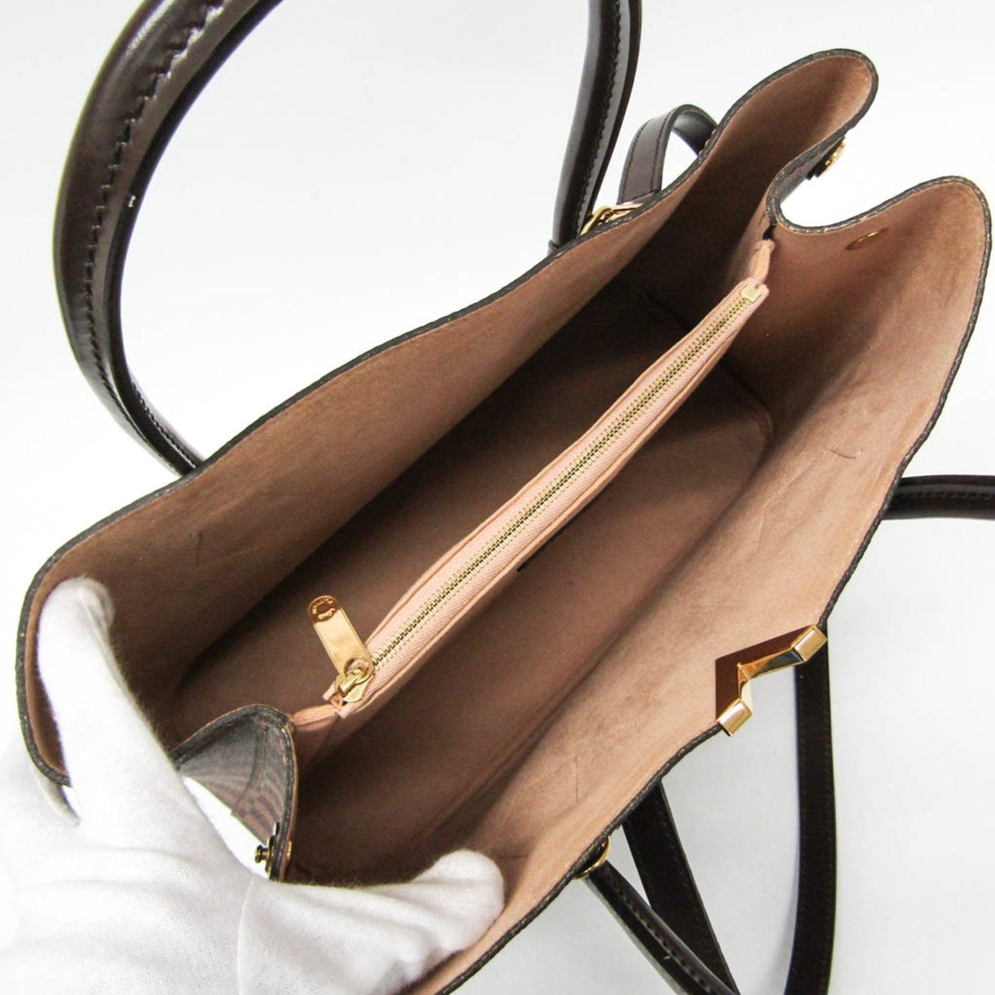 Louis Vuitton Kensington Brown Canvas Handbag