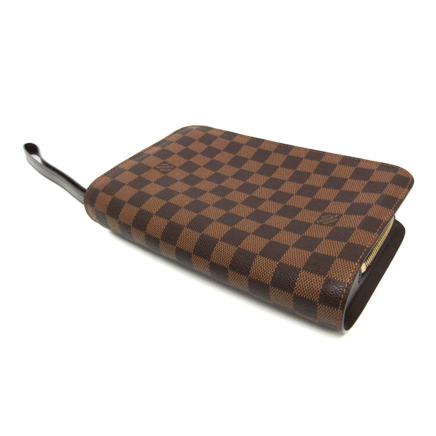 Louis Vuitton Saint-Louis Brown Canvas Clutch Bag