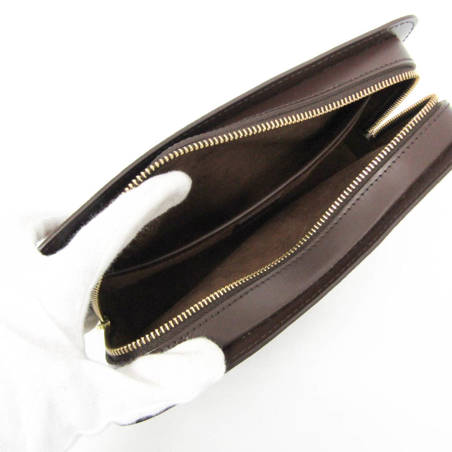 Louis Vuitton Saint-Louis Brown Canvas Clutch Bag
