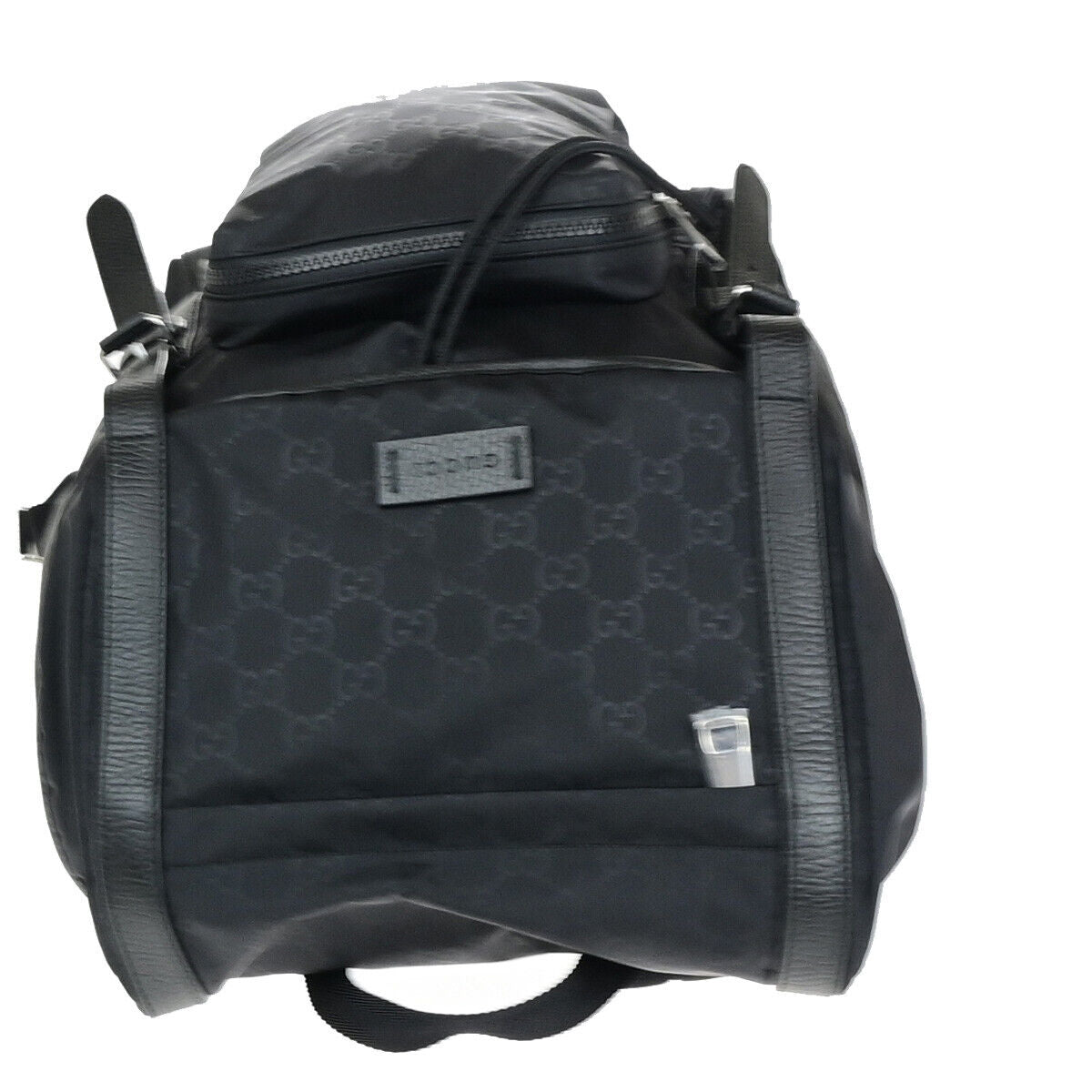 Gucci Guccissima Black Synthetic Backpack Bag