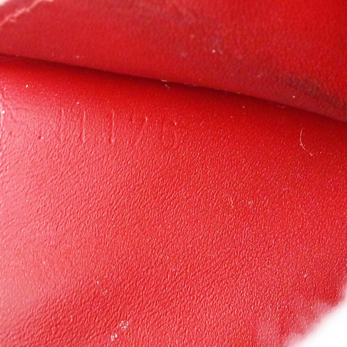 Louis Vuitton Pochette Clés Red Patent Leather Wallet