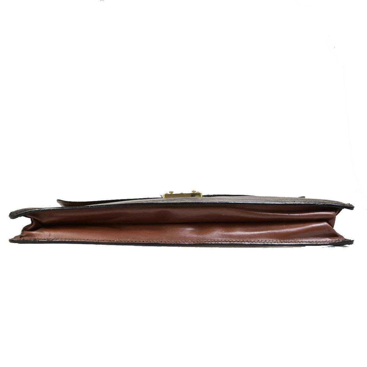 Louis Vuitton Porte Documents Brown Canvas Briefcase Bag