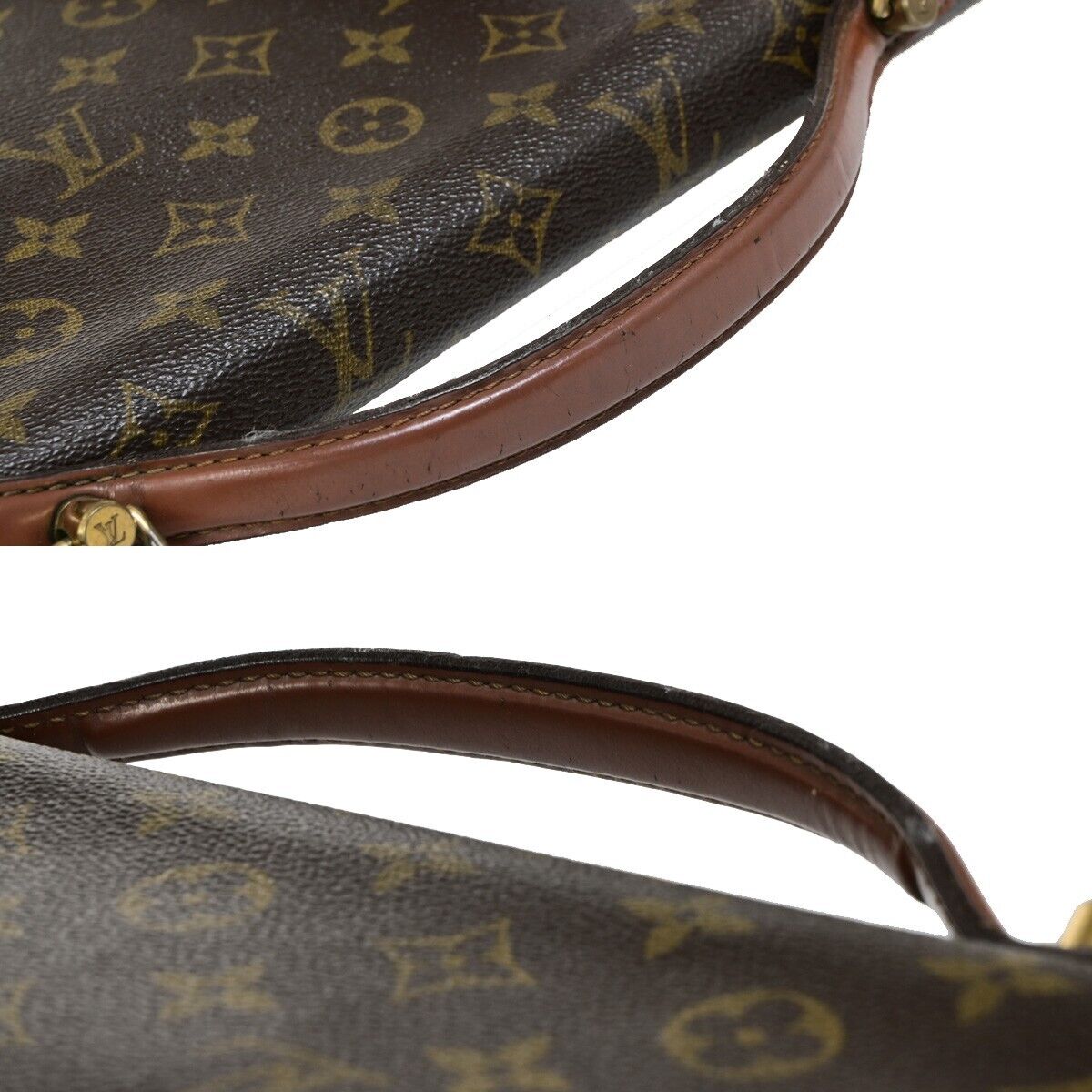 Louis Vuitton Porte Documents Brown Canvas Briefcase Bag