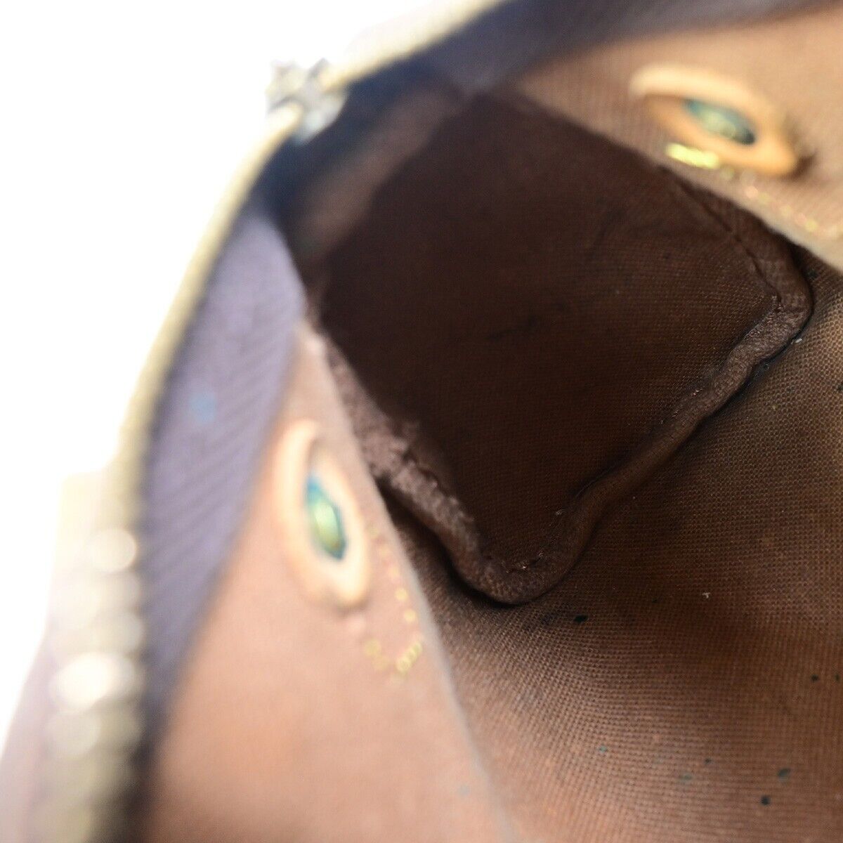 Louis Vuitton Mini Speedy Brown Canvas Handbag