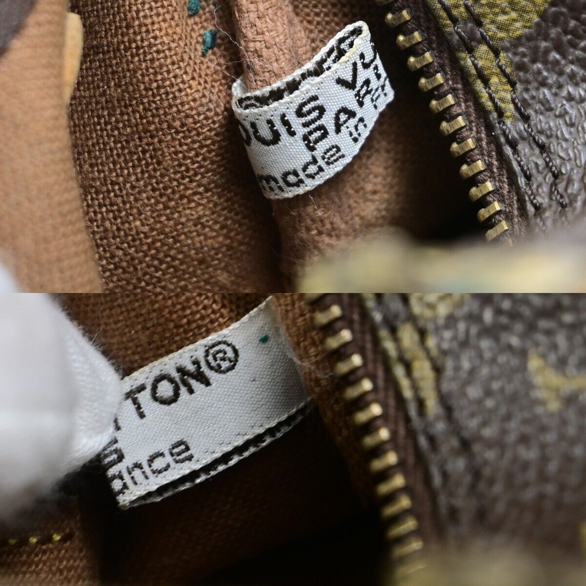 Louis Vuitton Mini Speedy Brown Canvas Handbag