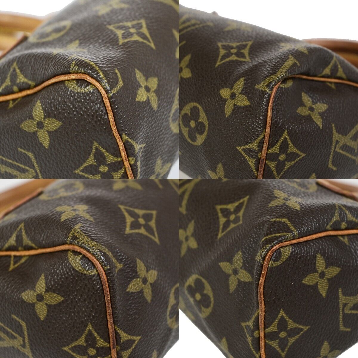 Louis Vuitton Mini Speedy Brown Canvas Handbag