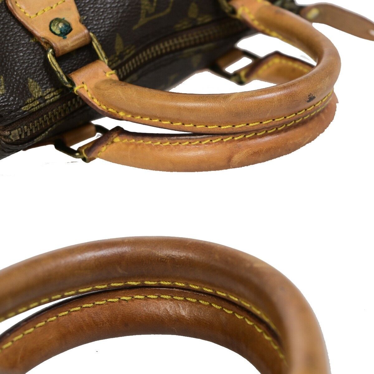 Louis Vuitton Mini Speedy Brown Canvas Handbag