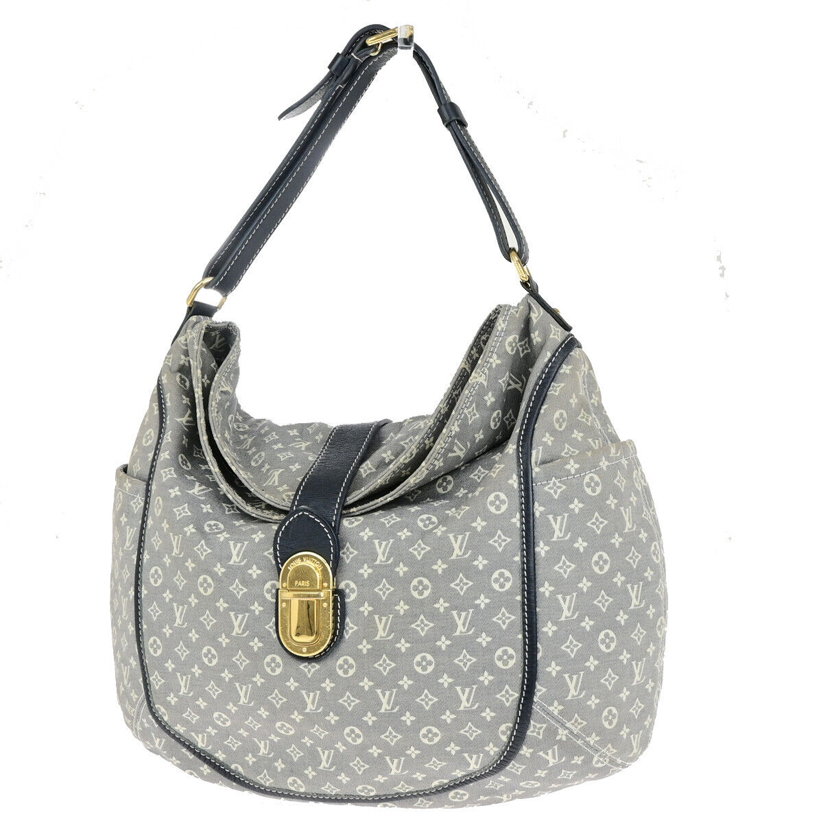 Louis Vuitton Romance Grey Canvas Shoulder Bag ()
