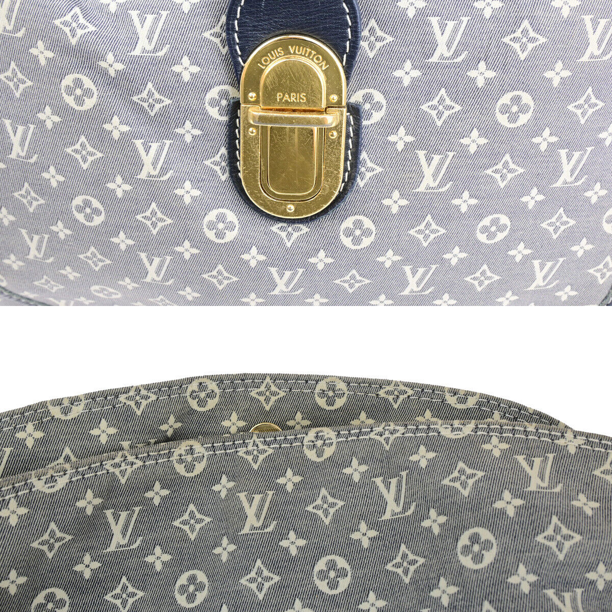 Louis Vuitton Romance Grey Canvas Shoulder Bag