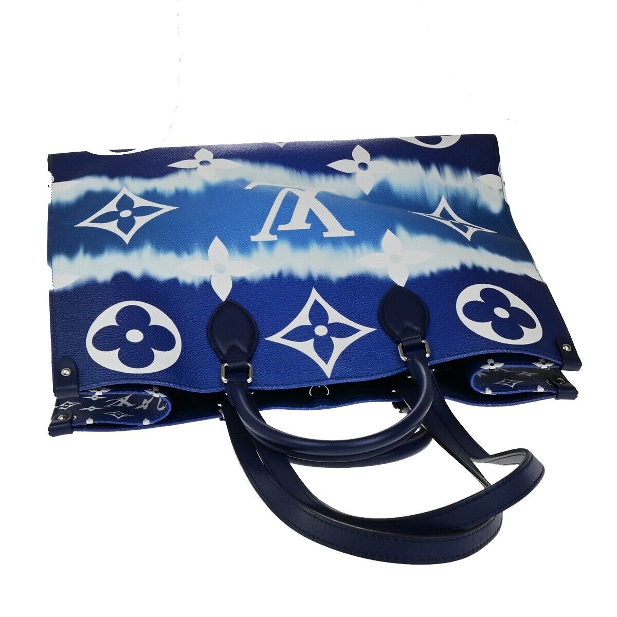 Louis Vuitton Onthego Gm Navy Gold Plated Handbag