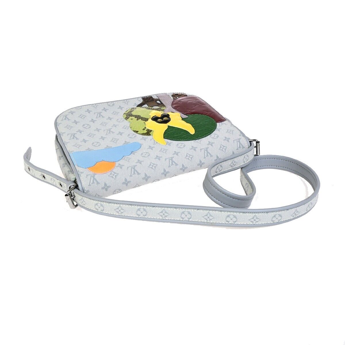 Louis Vuitton Musette Tango Grey Canvas Shoulder Bag