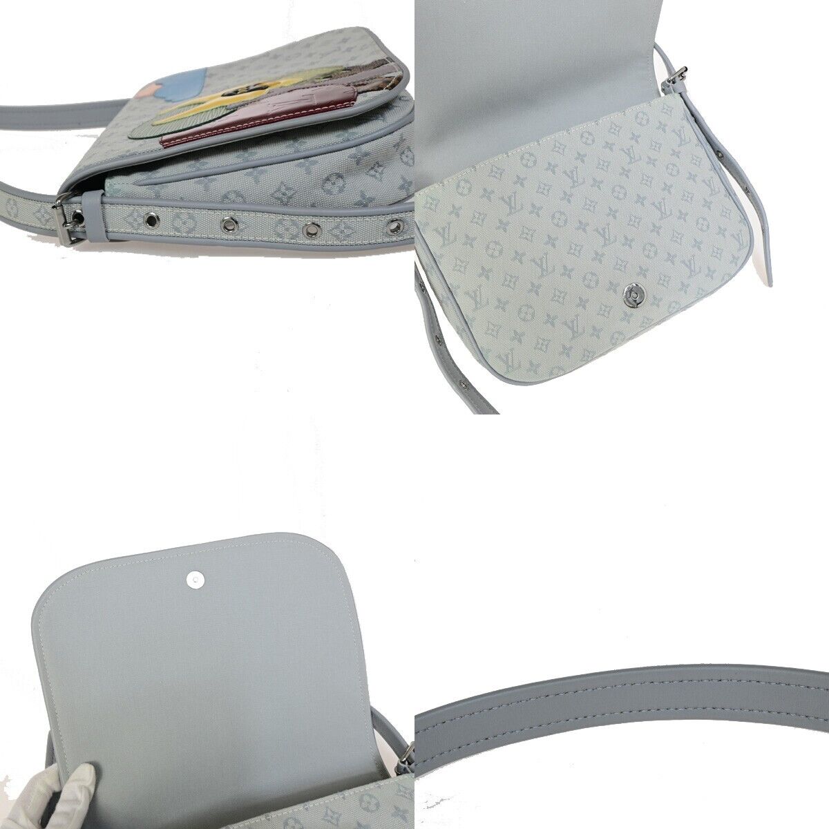Louis Vuitton Musette Tango Grey Canvas Shoulder Bag